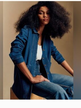 Sezane Will Denim Jacket L